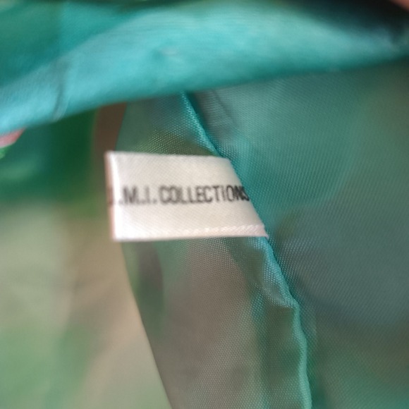 Anne Crimmins for Umi Collections Size 8 Floral 100% Silk Pencil Skirt Suit Vtg‎ - Picture 10 of 14